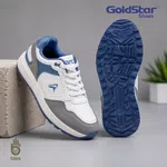 Goldstar AX-2EV White/Grey Men's Sneakers image 2