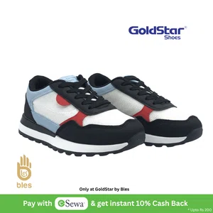 Goldstar WAVE-07 White/Blue/Black Women's Casual Shoes