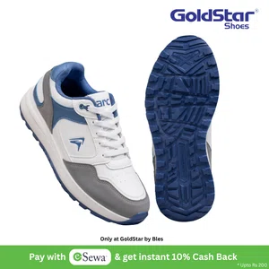 Goldstar AX-2EV White/Grey Men's Sneakers