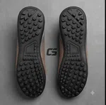 Goldstar PYTHON-02L Grey/Orange Men's Futsal Shoes - Available at AfnoBazar Nepal