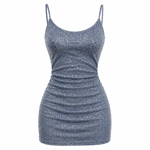 Women's Glitter Open-Back Lace-Up Mini Dress - Available at AfnoBazar Nepal