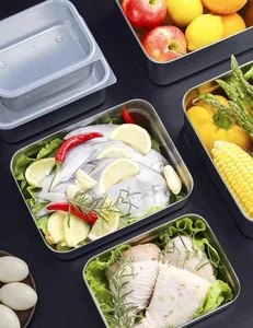 Stainless Steel Leakproof Food Container with Lid, Lunch Box - Available at AfnoBazar Nepal