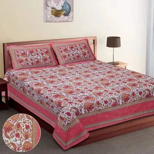 Printed Cotton Bedsheet, Rajdhani Pattern