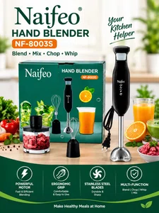 Naifeo NF-8003S 4-in-1 Hand Blender with Chopper and Whisk - Available at AfnoBazar Nepal