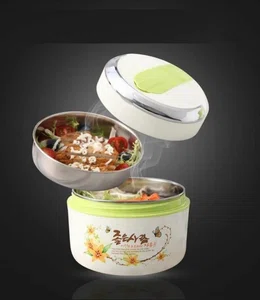Electric Heated Lunch Box with Stainless Steel Inner Bowl - Available at AfnoBazar Nepal