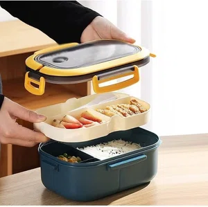 Stainless Steel Insulated Bento Lunch Box, 4 or 5 Compartments, Leak-Proof - Available at AfnoBazar Nepal