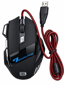 Bajeal G5 7D Gaming Mouse 3200 DPI Wired RGB Optical Gaming Mouse for PC Laptop - Available at AfnoBazar Nepal