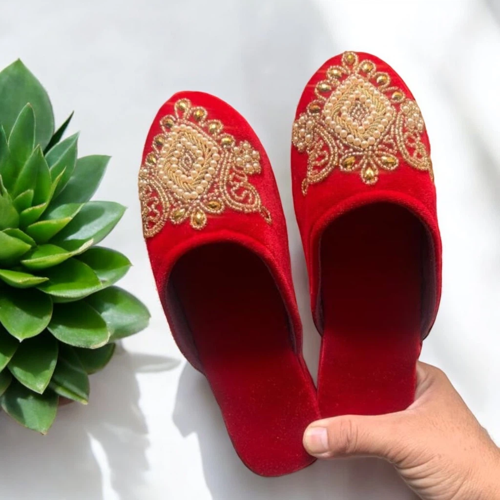 100% Hand Made Pure Velvet Chatti - Available at AfnoBazar Nepal