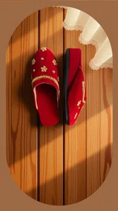 Beautiful Handcrafted Velvet Slipper For Women - Available at AfnoBazar Nepal