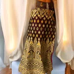 Beautiful Maroon Colour Semi Stitched Lehenga For Women - Available at AfnoBazar Nepal