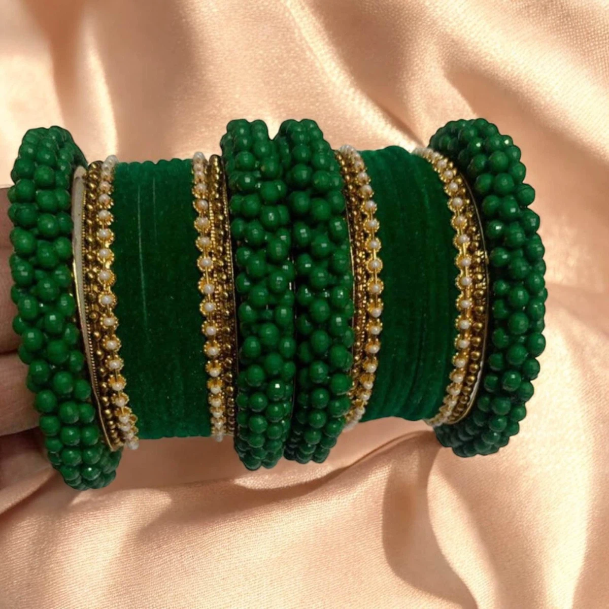 Beautiful Green Bangles For Women - Available at AfnoBazar Nepal