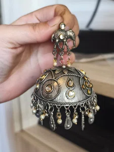Oxidised Earrings - Available at AfnoBazar Nepal