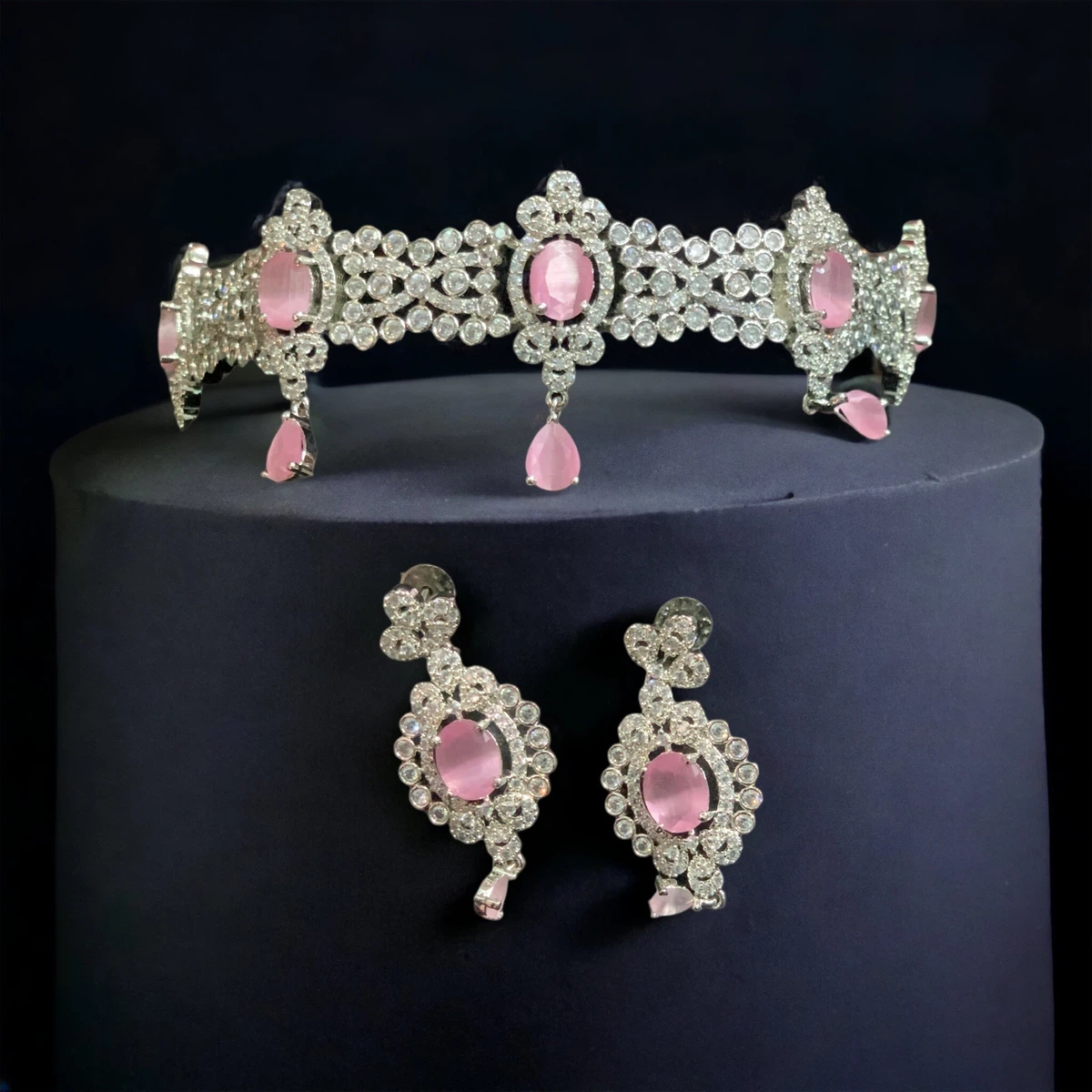 American Diamond Choker Set - Available at AfnoBazar Nepal