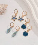 3 Pairs Of Seashell Earrings For Women - Available at AfnoBazar Nepal