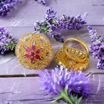 Adjustable Size Gold Plated Rings - Available at AfnoBazar Nepal