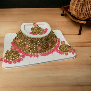 Pink Necklace set - Available at AfnoBazar Nepal