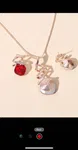 1 Set Fashionable Elegant Geometric Crystal Necklace And 1 Pair Earrings Jewelry Set, Suitable For Women's Daily Wear, Jewelry Set, Gift For Friends - Available at AfnoBazar Nepal