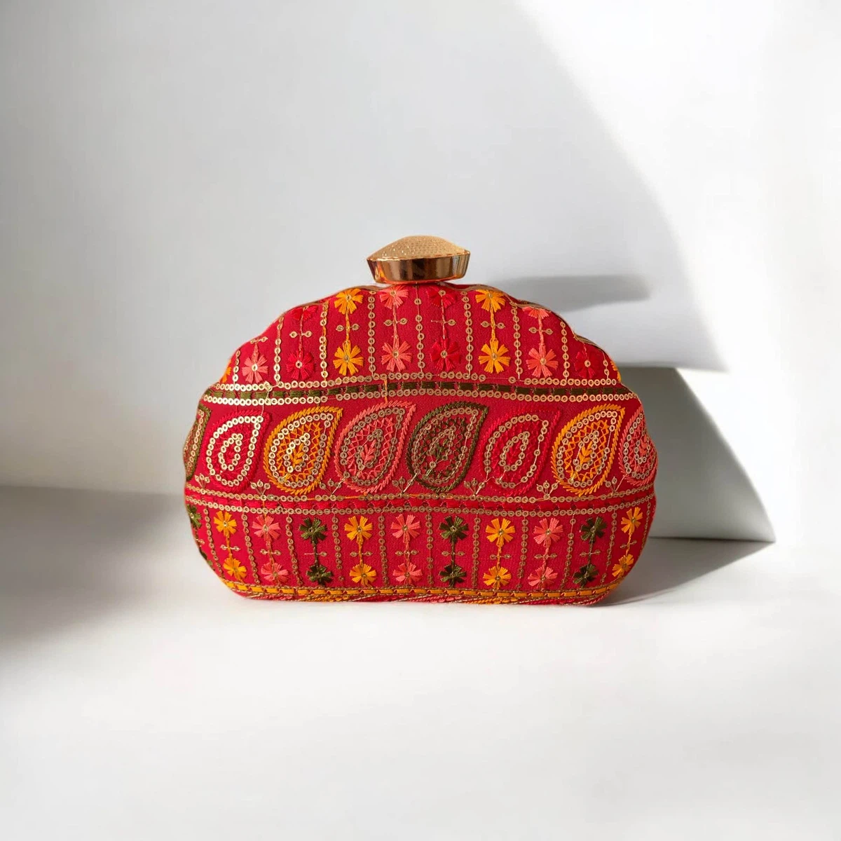 Red Party Clutch For Women - Available at AfnoBazar Nepal