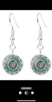 Grends 1set Vintage Green Mandala Design Earrings Necklace Bracelet Set With High-End Style And Elegar - Available at AfnoBazar Nepal