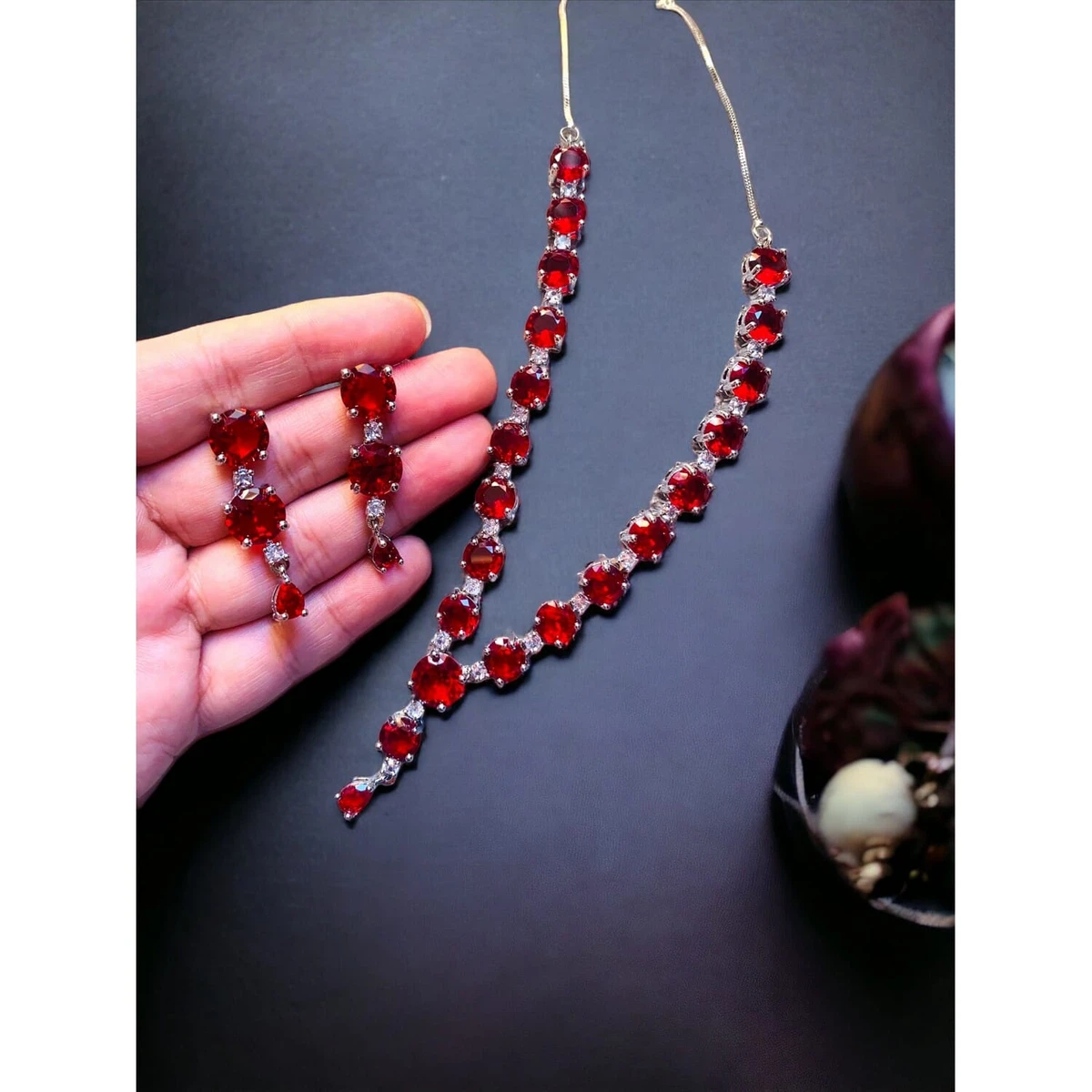 Beautiful American Diamond Set For Women - Available at AfnoBazar Nepal