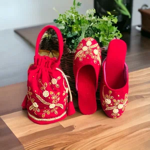 Hand Made Pure Velvet Chatti And Thaili - Available at AfnoBazar Nepal