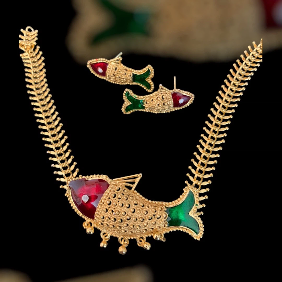 Gold Plated Necklace Set - Available at AfnoBazar Nepal