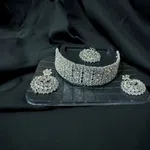 Adjustable Length Fancy Choker And Harr Set - Available at AfnoBazar Nepal