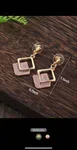 3pcs/set Fashionable Zinc Alloy Square Decor Jewelry Set For Women For Gift - Available at AfnoBazar Nepal