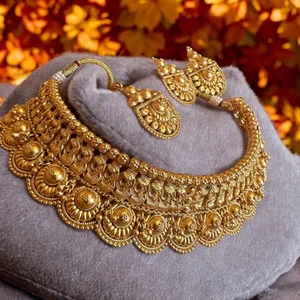 Beautiful Brass Necklace Set For Beautiful Women - Available at AfnoBazar Nepal