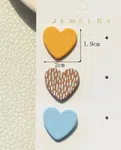 3pairs Heart Stud Earrings Valentines,Mom,Mother,Mother's Day,Gift - Available at AfnoBazar Nepal