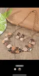 3pcs Square & Irregular Round Decor Jewelry Set - Available at AfnoBazar Nepal