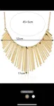 Metal Tassel Charm Necklace - Available at AfnoBazar Nepal