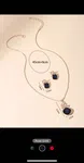 1pc Stylish & Elegant Geometric Crystal Necklace With 1 Pair Of Earrings Jewelry Set, Suitable For Women Daily Wear, Gift For Friends - Available at AfnoBazar Nepal