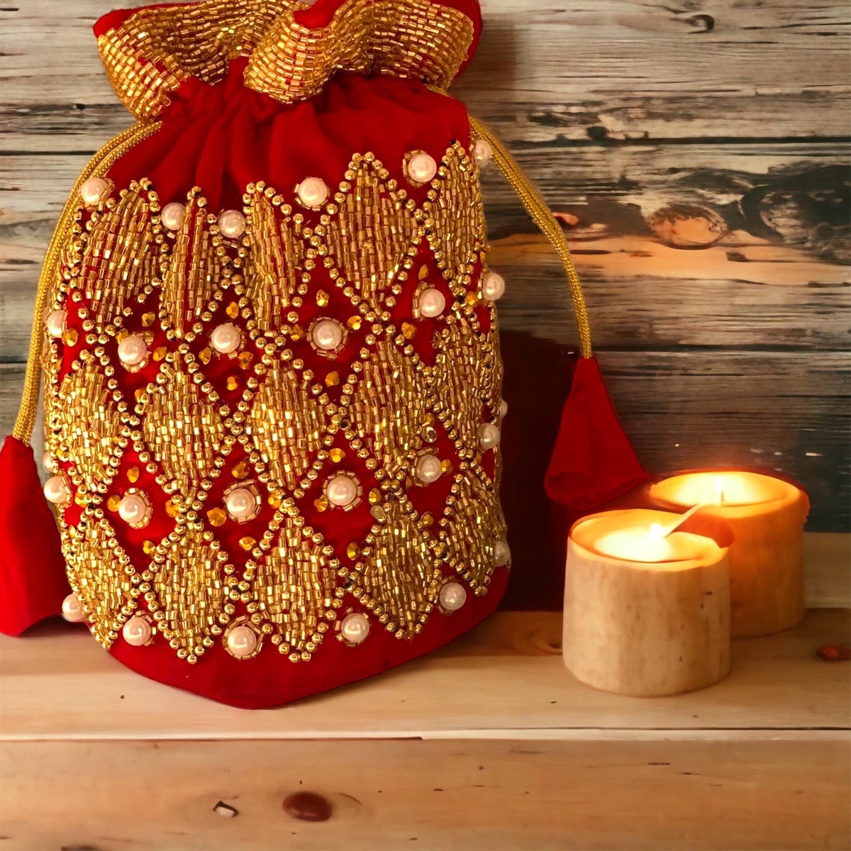 Well Designed Pure Velvet Thaili - Available at AfnoBazar Nepal
