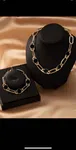 1pc Drip Oil Hollow Out Planet Pendant Necklace And 1pc Planet Pendant Chain Bracelet Set, European And American Style Fashionable Women's Necklace And Bracelet Set - Available at AfnoBazar Nepal