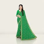 Cas-Green Special Chiffon Saree - Available at AfnoBazar Nepal