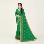 CAS-Green Special Chiffon Saree - Available at AfnoBazar Nepal