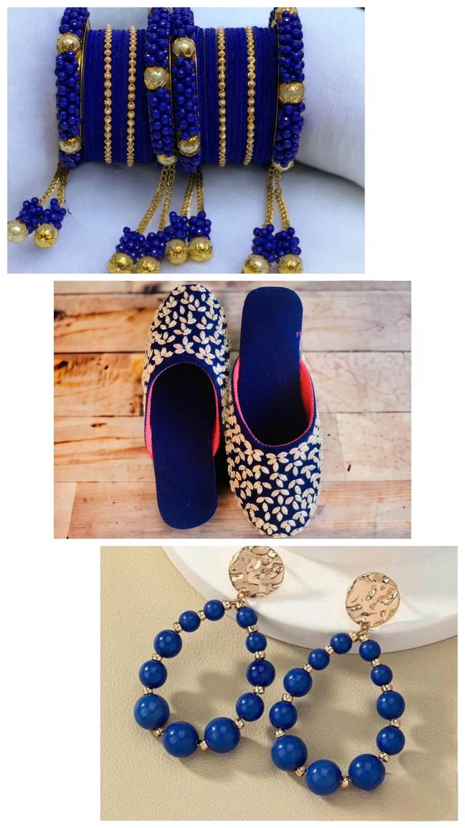 Fashionable Bangles, Jutta And Earrings Combo For Women - Available at AfnoBazar Nepal
