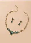 Water Drop Pendant & Necklace & Earrings - Available at AfnoBazar Nepal