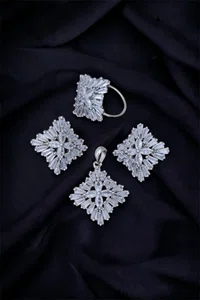 Beautiful American Diamond Pendant For Beautiful Women - Available at AfnoBazar Nepal
