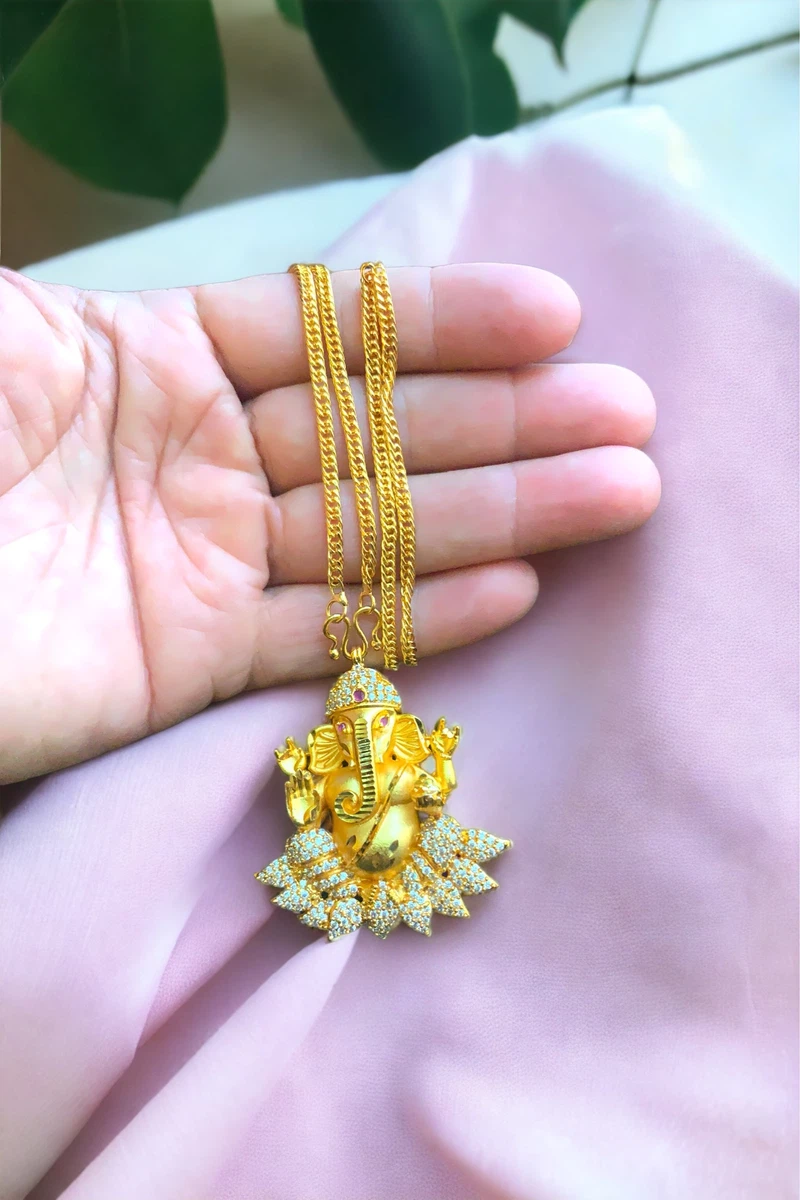 Beautiful Gold Plated Pendant For Beautiful Women - Available at AfnoBazar Nepal