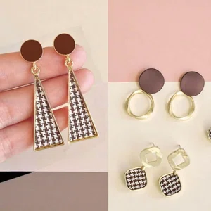 3 Pairs Of Earring Sets For Women - Available at AfnoBazar Nepal