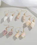 Five Pairs Of Seashell Earrings For Women - Available at AfnoBazar Nepal