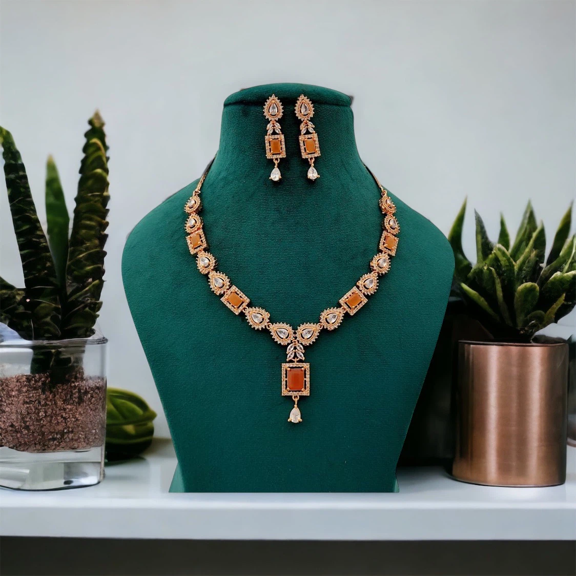 American diamond set - Available at AfnoBazar Nepal