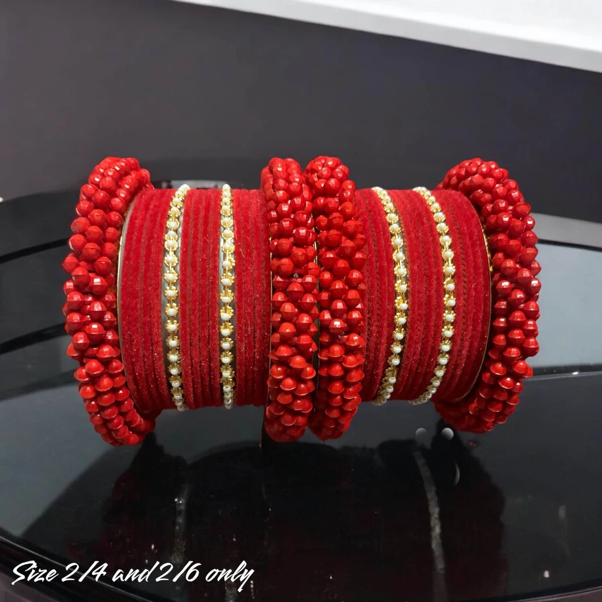 Beautiful Red Colour Bangles For Women - Available at AfnoBazar Nepal