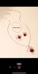 1 Set Fashionable Elegant Geometric Crystal Necklace And 1 Pair Earrings Jewelry Set, Suitable For Women's Daily Wear, Jewelry Set, Gift For Friends - Available at AfnoBazar Nepal