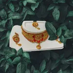 Adjustable Length Fancy Choker And Harr Set - Available at AfnoBazar Nepal