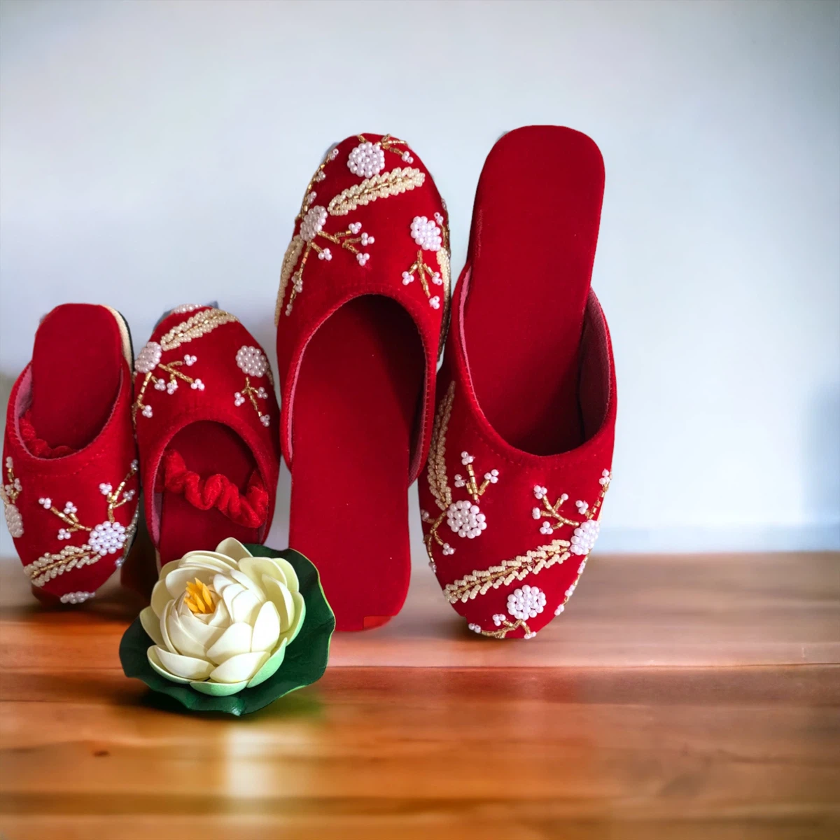 Mother And Daughter Matching Pure Velvet Chatti. - Available at AfnoBazar Nepal