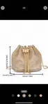 Trends Lightweight, Business Casual Rhinestone Decor Bucket Bag Mini Drawstring Design - Available at AfnoBazar Nepal
