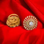 Adjustable Size Gold Plated Rings - Available at AfnoBazar Nepal